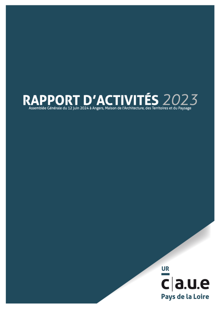 Couverture rapport d'activité URCAUE 2023