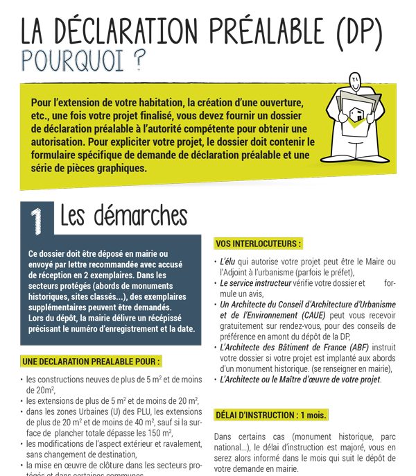 Fiche Conseil : 05 - la déclaration préalable (DP)