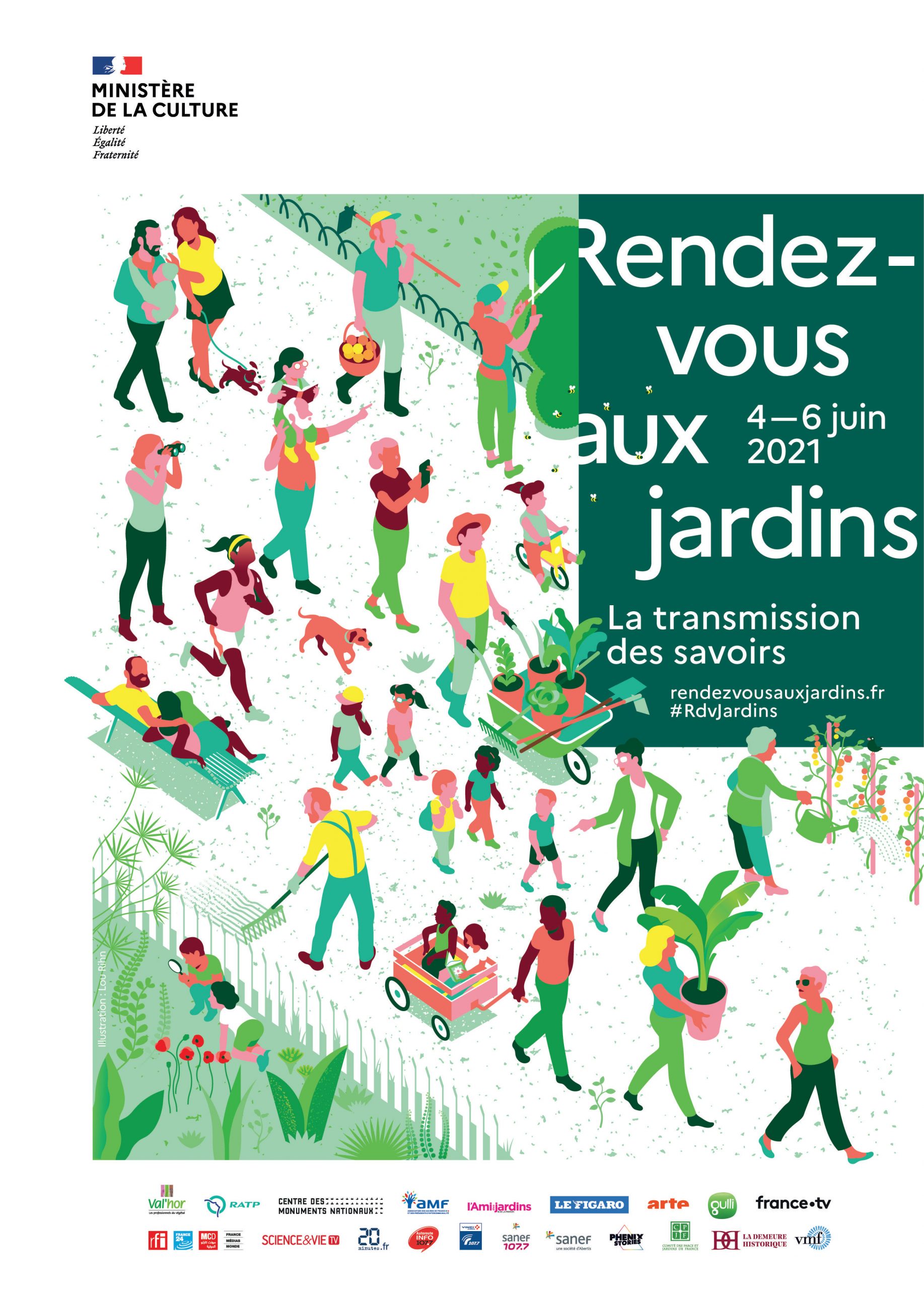 Affiche Rendez-vous aux jardins 2021