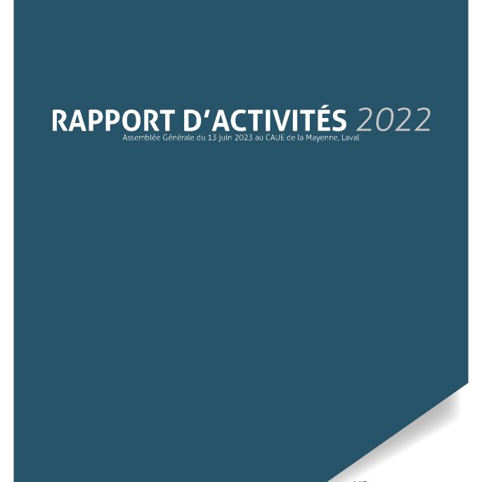 Couverture rapport d'activité URCAUE 2022